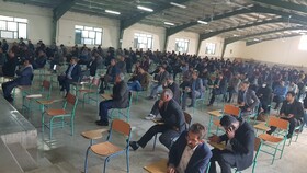 آزمون مکاتبه ای دهیاران شهرستان‌های کهگیلویه، چرام و لنده در دهدشت برگزار شد