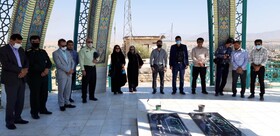 تجدید میثاق خبرنگاران کهگیلویه با شهدای گمنام