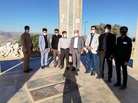 تجدید میثاق جهادگران جهاددانشگاهی کهگیلویه و بویراحمد با شهدای گمنام یاسوج