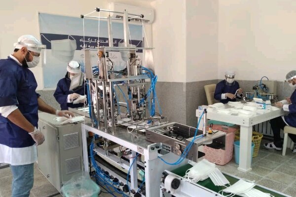 کارگاه تولید ماسک در یاسوج افتتاح شد