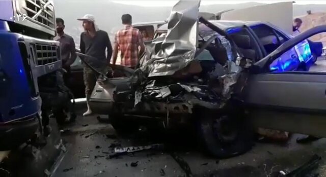 ۲ کشته و ۲ مصدوم در پی برخورد پژو با تریلر رانندگی جاده یاسوج_اصفهان