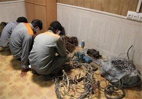 دستگیری سارقان حرفه ای سیم برق در یاسوج