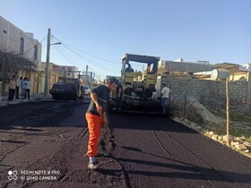 آغاز عملیات آسفالت ۵۰۰۰متر مربع از معابر دهدشت