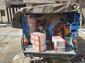 اهداء ۱۰۰۰ بسته غذایی به مددجویان زلزله‌زده سی سختی