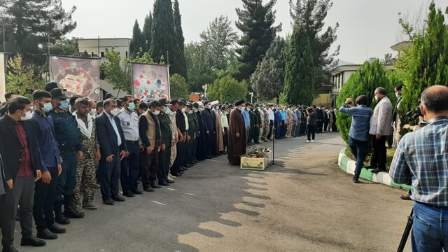 پیکر مطهر یک شهید گمنام در صدا و سیمای مرکز استان کهگیلویه و بویراحمد