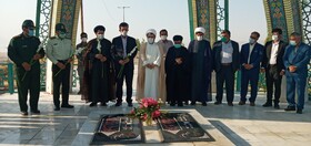 تجدید بیعت شورای اداری کهگیلویه با آرمان‌های شهدا