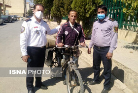 دوچرخه سوار آملی به یاسوج رسید