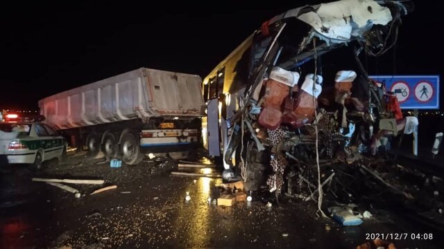 آخرین وضعیت سانحه دیدگان تصادف اتوبوس "دهدشت -تهران"