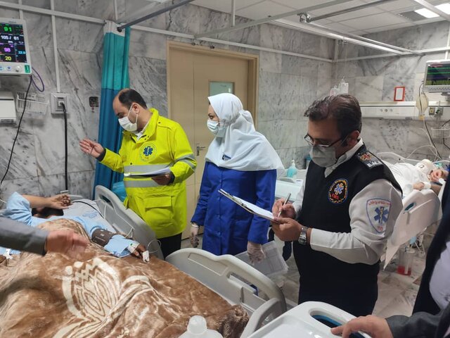 بررسی روند درمان مصدومان حادثه اتوبوس دهدشت_ تهران