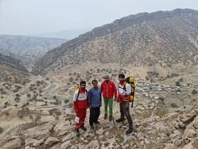 نجات جان مرد ۵۱ ساله در ارتفاعات سرتنگ بیدک شهرستان باشت توسط امدادگران هلال احمر 