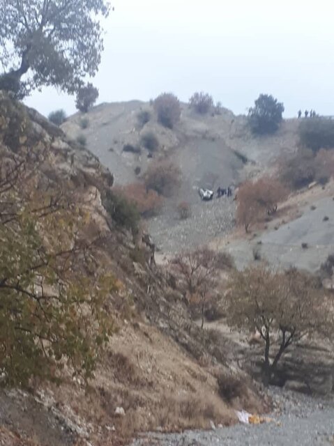 نجات معجزهآسای ۵ سرنشین خودروی سمند در محور "یاسوج_ بابامیدان"