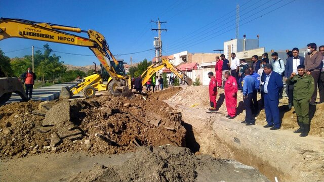 حادثه منجر به فوت در پی ریزش ترانشه فاضلاب در شهر دوگنبدان