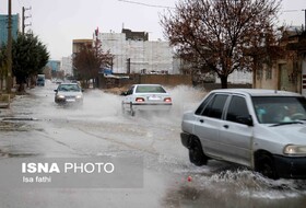 بارش سیل‌آسا و آبگرفتگی معابر شهری در فاریاب/هیچ محور مواصلاتی مسدود نیست