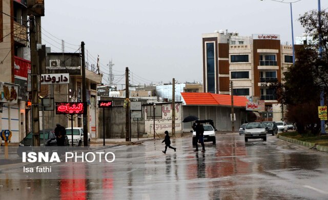 آب گرفتگی معابر سطح شهر - یاسوج