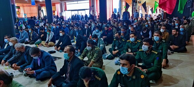 بزرگداشت دومین سالگرد سردار سلیمانی و تشییع یک شهید گمنام در دهدشت