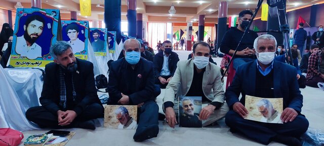 بزرگداشت دومین سالگرد سردار سلیمانی و تشییع یک شهید گمنام در دهدشت