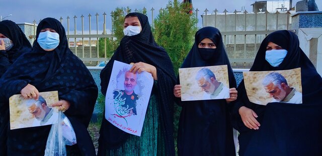 بزرگداشت دومین سالگرد سردار سلیمانی و تشییع یک شهید گمنام در دهدشت