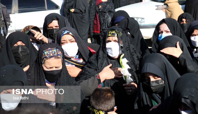 تشییع پیکر ۳ شهید تازه تفحص شده در یاسوج