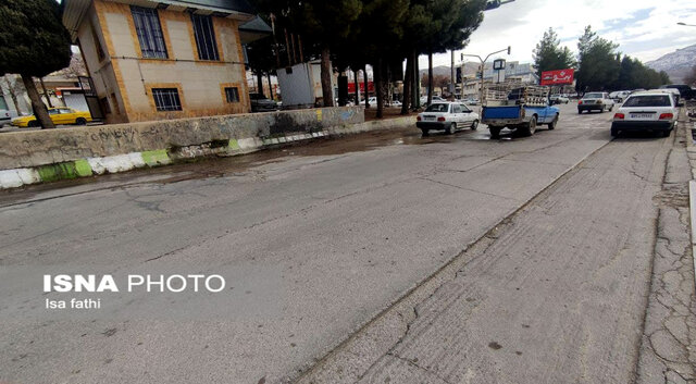 واقعی است تعجب نکنید! اینجا خیابانهای یاسوج است...+تصاویر