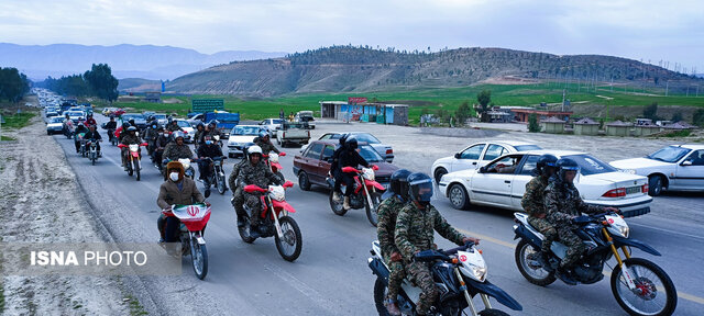 حماسهآفرینی دهدشتیها در راهپیمایی خودرویی ۲۲ بهمن