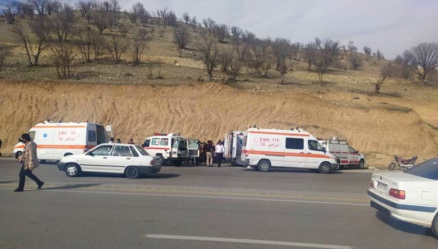 ۲ کشته و ۴ مصدوم به دنبال واژگونی خودرو پژو پارس در شهرستان بویراحمد 