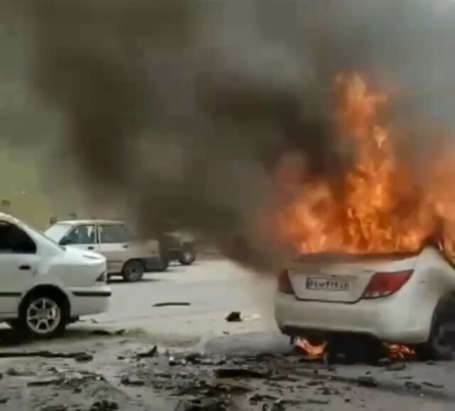 ۴کشته و ۴ مصدوم در پی تصادف منجر به آتشسوزی دو خودرو در محور «یاسوج - اصفهان»