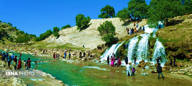 آبشاری دیدنی در کهگیلویه که چشمها را خیره میکند