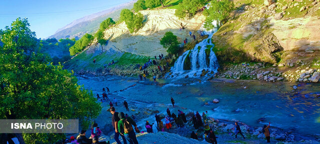 آبشاری دیدنی در کهگیلویه که چشمها را خیره میکند