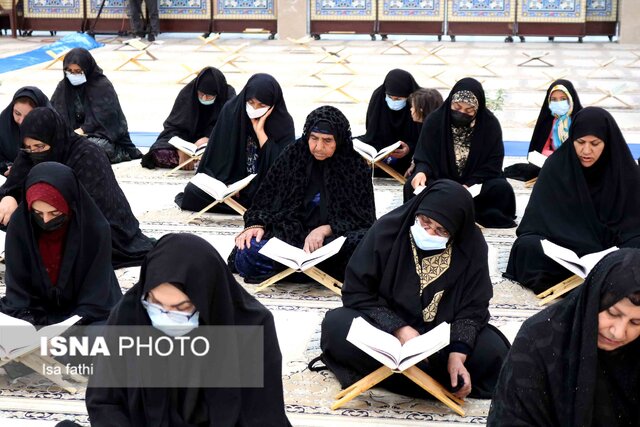 جمع خوانی قرآن کریم در حسینیه ثارالله یاسوج