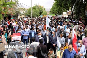 راهپیمایی روز جهانی قدس در کرمانشاه برگزار شد