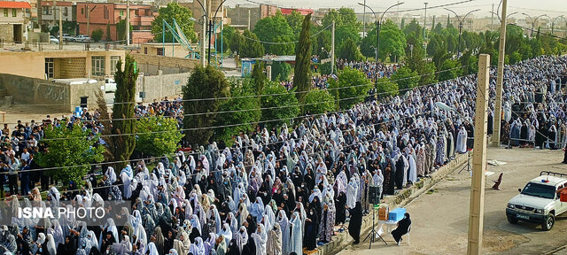 اقامه نماز عید فطر - دهدشت