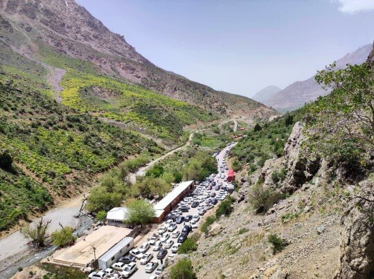 منطقه گردشگری کوهگل سی سخت مملو از گردشگران تعطیلات عید فطر