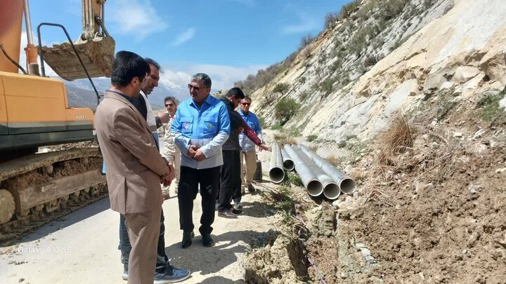 رفع مشکل شکستگی خط انتقال و تأمین آب شرب ۵۰ روستای بخش لوداب