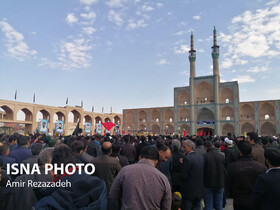 راهپیمایی مردم یزد در محکومیت شهادت سپهبد قاسم سلیمانی
