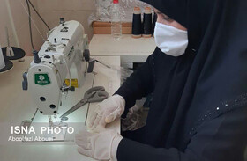 تولید بیش از ۲۱۰۰ ماسک توسط گروه‎های جهادی مهریز