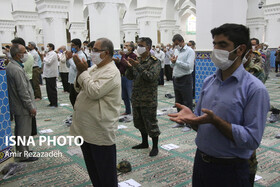 اقامه نماز جمعه بعد از ۱۵ هفته تعطیلی کرونایی در یزد