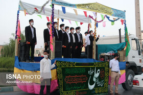 حرکت کاروان شادی به مناسبت عید غدیر در دارولایه مهریز