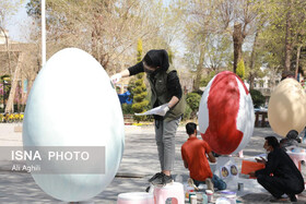 جشنواره تخم‌مرغ‎ های رنگی با موضوع طبیعت در یزد