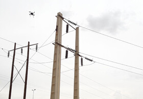 نظارت پهپادی بر خطوط فوق توزیع و انتقال برق استان یزد