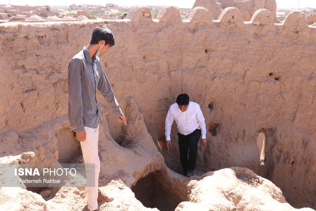 جریان مرمت در قلعه ساسانی شاهدیه 