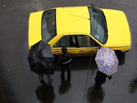 سرویس‌دهی ضعیف تاکسی‌های آنلاین در باران