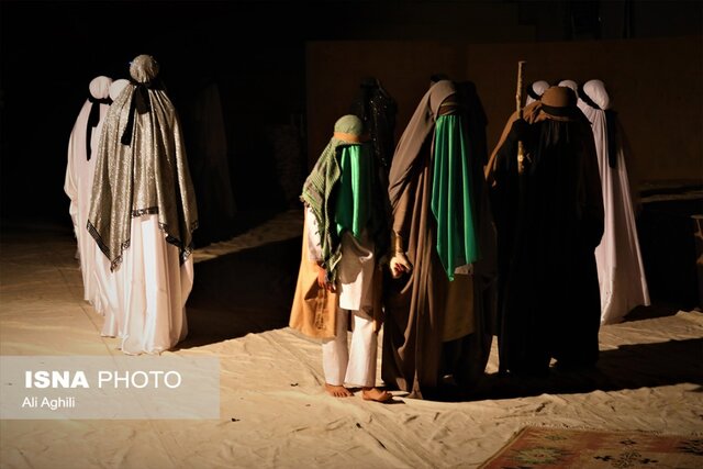 مراسم تعزیه بانوی قد کمان در یزد