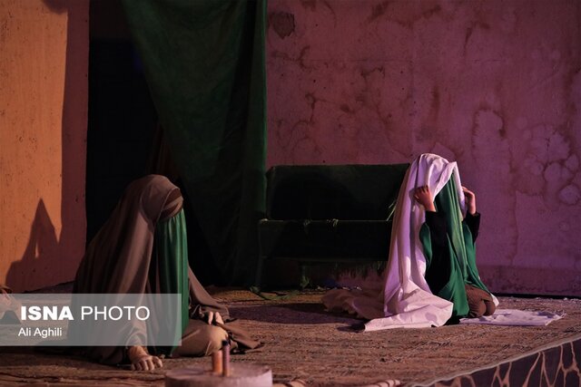 مراسم تعزیه بانوی قد کمان در یزد