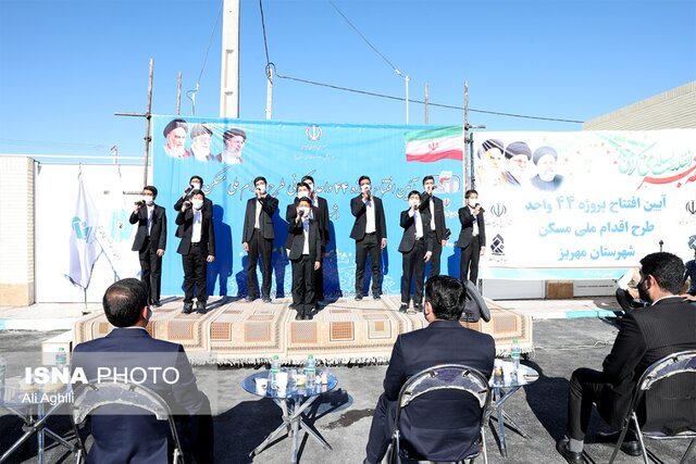 افتتاح طرحهای دهه فجر مهریز