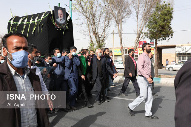 مراسم تشییع و تدفین رئیس فقید شورای شهر یزد