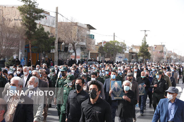 مراسم تشییع و تدفین رئیس فقید شورای شهر یزد 