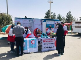 فعالیت ۹ پست خدمات بشردوستانه نوروزی هلال احمر در یزد