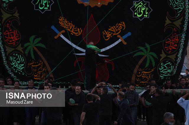 آیین نخلبرداری در مهریز بمناسبت شهادت حضرت علی(ع)