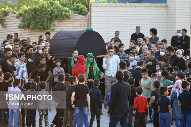 آیین نخلبرداری در مهریز بمناسبت شهادت حضرت علی(ع)