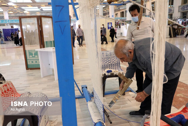 معرفی هنرهای کهن زیلوبافی و کاربافی استان یزد در نمایشگاه بین‌المللی قران